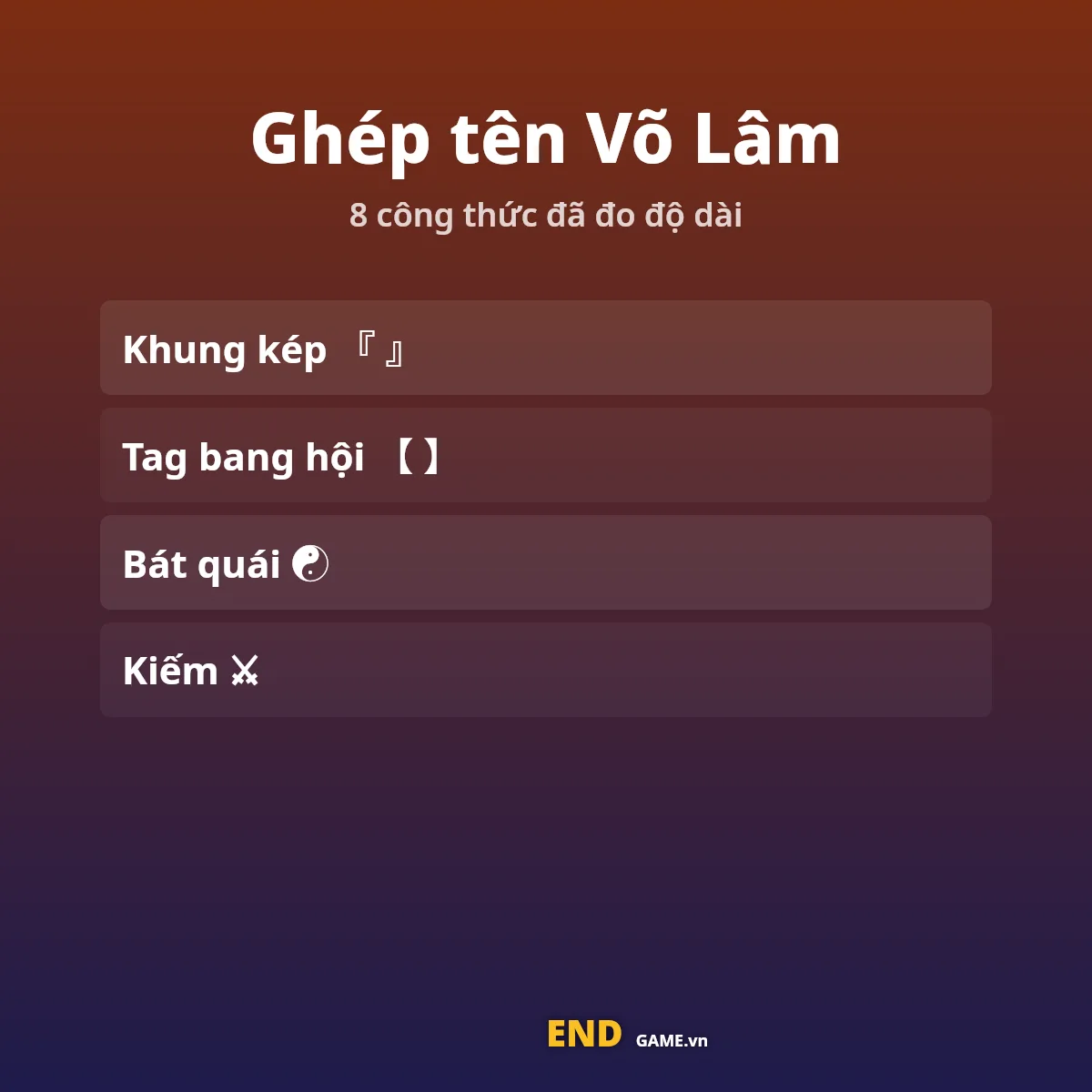 Quy trình kiểm tên Võ Lâm trước khi đổi: dán ghi chú, đếm kí tự, thử trong game